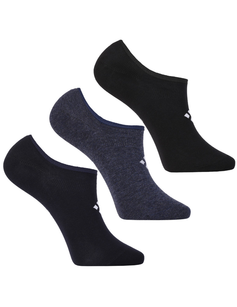 Niskie stopki - Męskie skarpetki niskie stopki z silikonową zapiętką 3-pak WIELOKOLOROWY - produkt moraj.pl 1