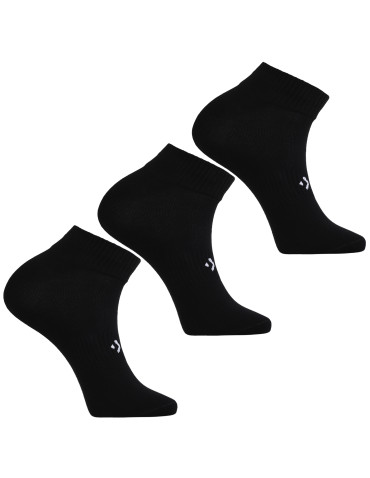 Skarpetki za kostkę - Męskie skarpetki czarne za kostkę ze ściągaczami 3-pak CZARNY - produkt 4