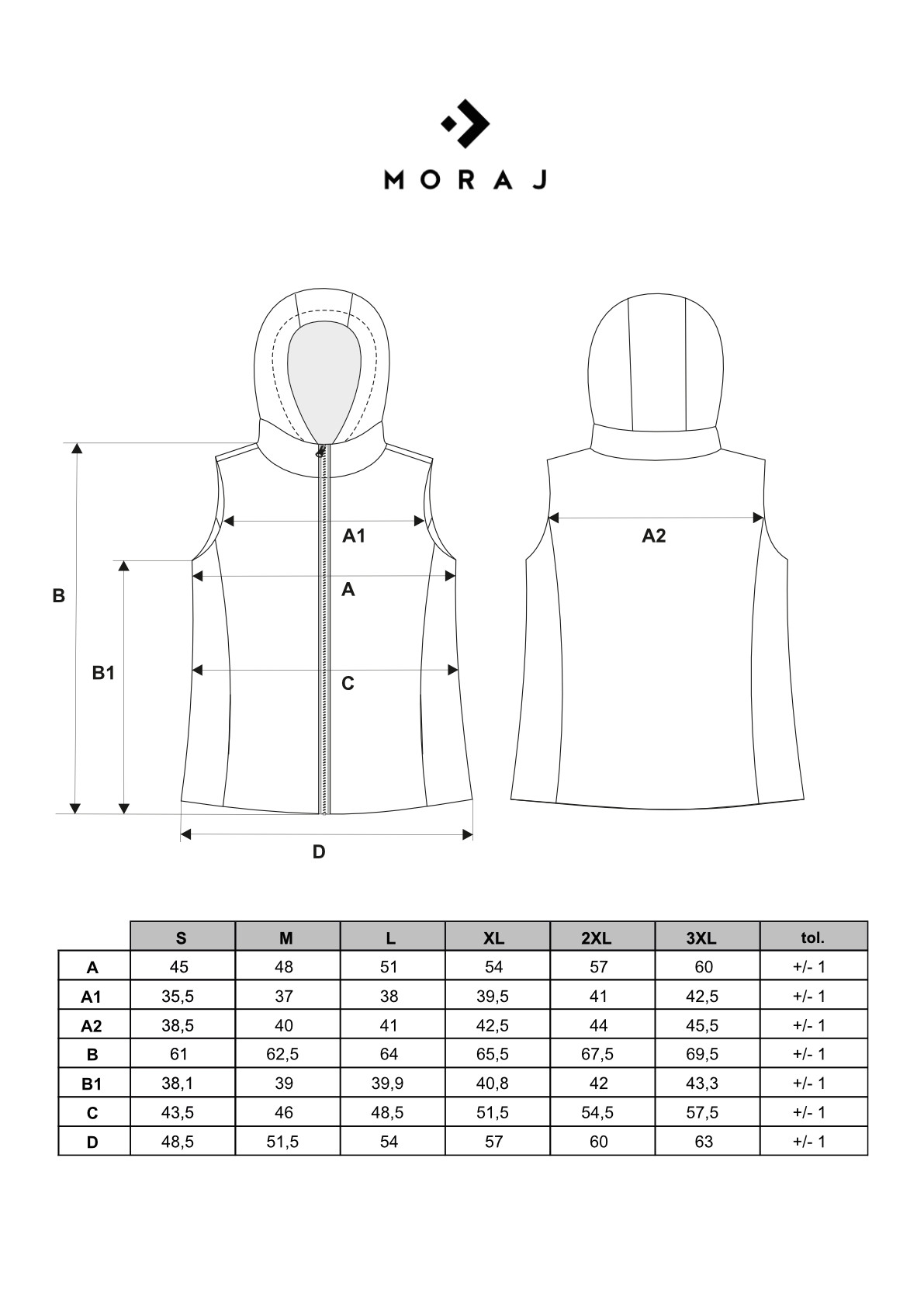 Kamizelka krótka damska pikowana, z kapturem,