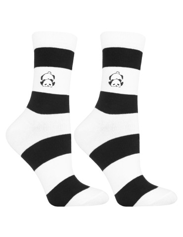 Damskie skarpetki długie w motyw pandy 3-pak  - produkt 2