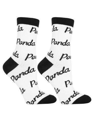 Skarpetki długie - Damskie skarpetki długie w motyw pandy 3-pak WIELOKOLOROWY - produkt 4