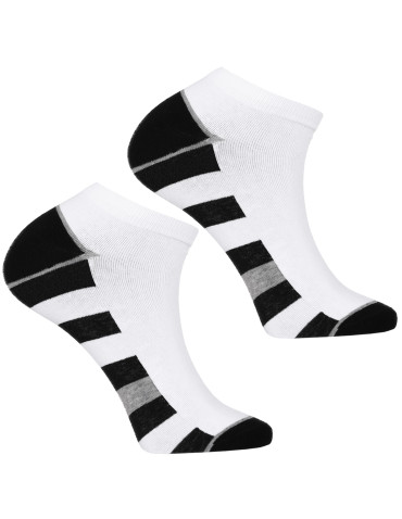 Stopki - Męskie skarpetki stopki ze szerokimi paskami 3-pak WIELOKOLOROWY - produkt 4