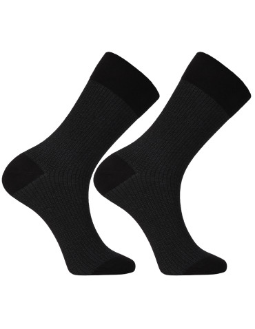 Skarpetki długie - Męskie skarpetki długie garniturowe w klasyczne wzory 3-pak WIELOKOLOROWY - produkt 4