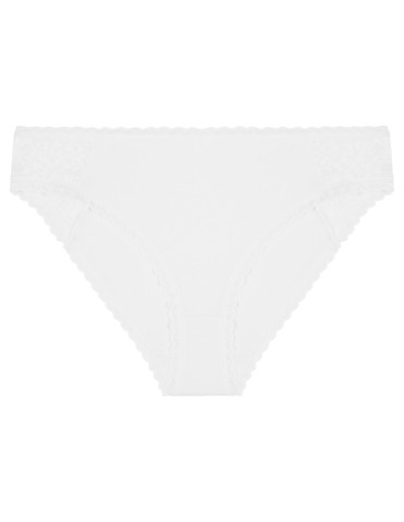 Majtki figi - Damskie majtki figi bikini bawełniane z koronką 3-pak WIELOKOLOROWY - produkt 5