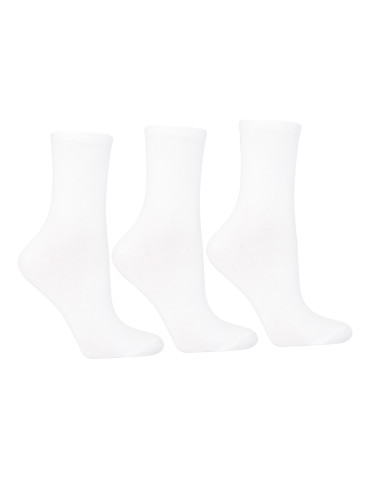 Skarpety białe damskie długie bawełniane Basic 3-pak