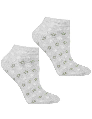 Damskie skarpetki stopki bawełniane mix wzorów 3-pak  - produkt 2