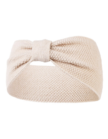 Damska dzianinowa opaska na głowe z kokardą