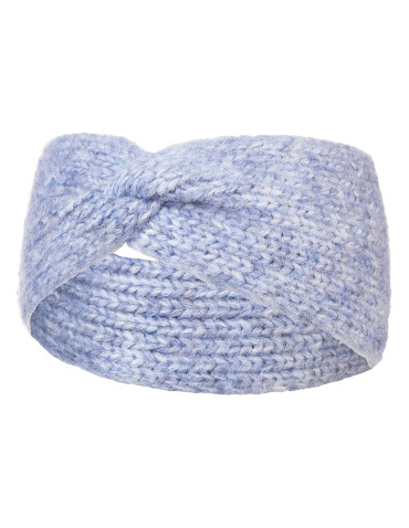 Czapki i opaski - Damska dzianinowa opaska na uszy ciepła NIEBIESKI - produkt 1