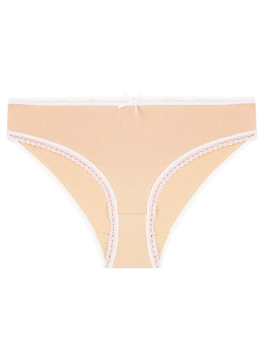 Majtki figi - Damskie majtki mini bikini z koronkowym wykończeniem 4-pak WIELOKOLOROWY - produkt 4