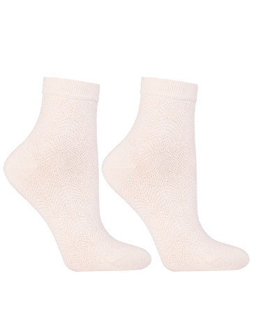 Skarpetki za kostkę - Damskie skarpetki ażurowe za kostkę bawełniane 3-pak WIELOKOLOROWY - produkt 3