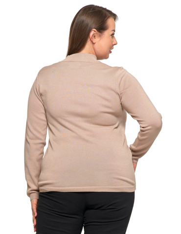 Damski sweter półgolf z długim rękawem z wiskozą  - produkt 2