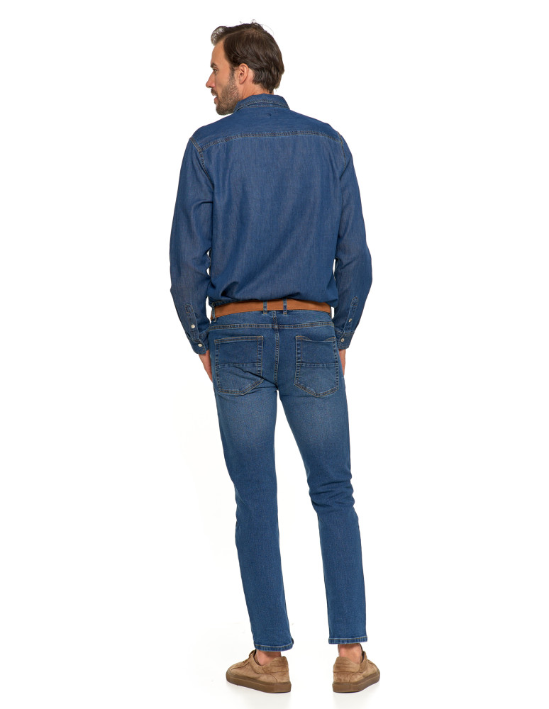 Koszulki i Tank Topy - Klasyczna męska koszula jeansowa JEANS - produkt moraj.pl 5