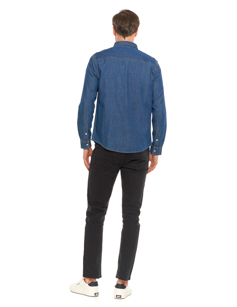 Koszulki i Tank Topy - Klasyczna męska koszula jeansowa JEANS - produkt moraj.pl 8