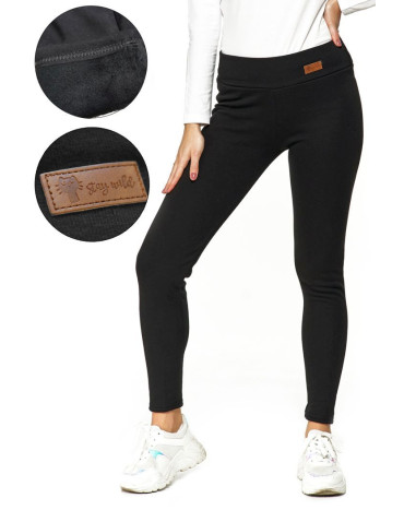 Ocieplane legginsy damskie z wysokim stanem