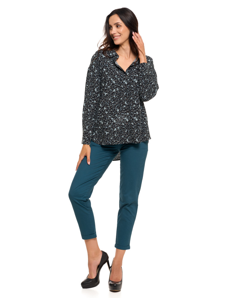 Bluzki i koszule - Elegancka koszula damska z wiskozy WZÓR 1 - produkt moraj.pl 5