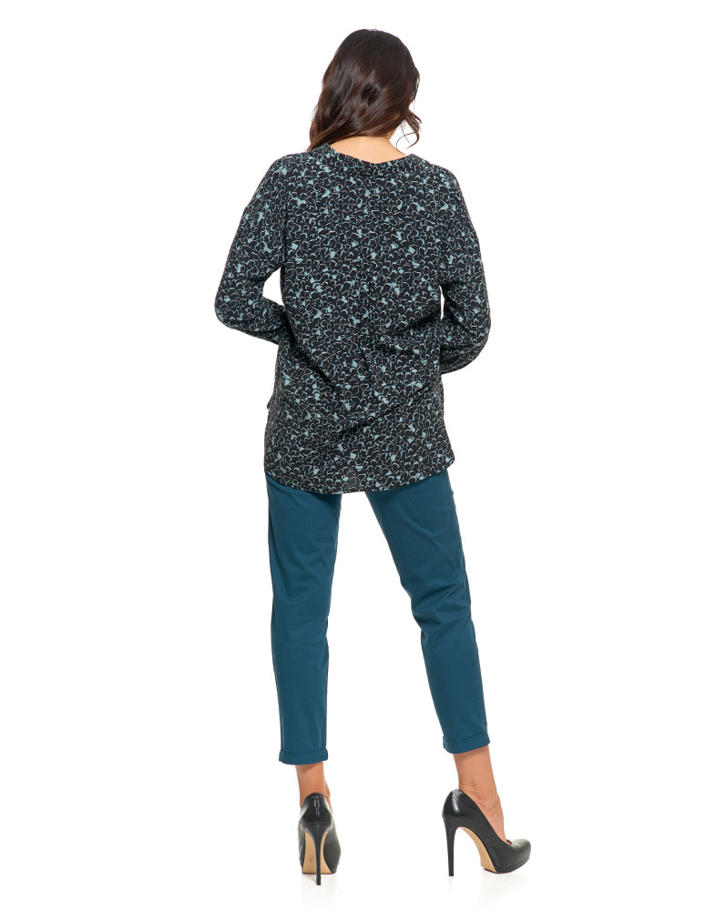 Bluzki i koszule - Elegancka koszula damska z wiskozy WZÓR 1 - produkt moraj.pl 8