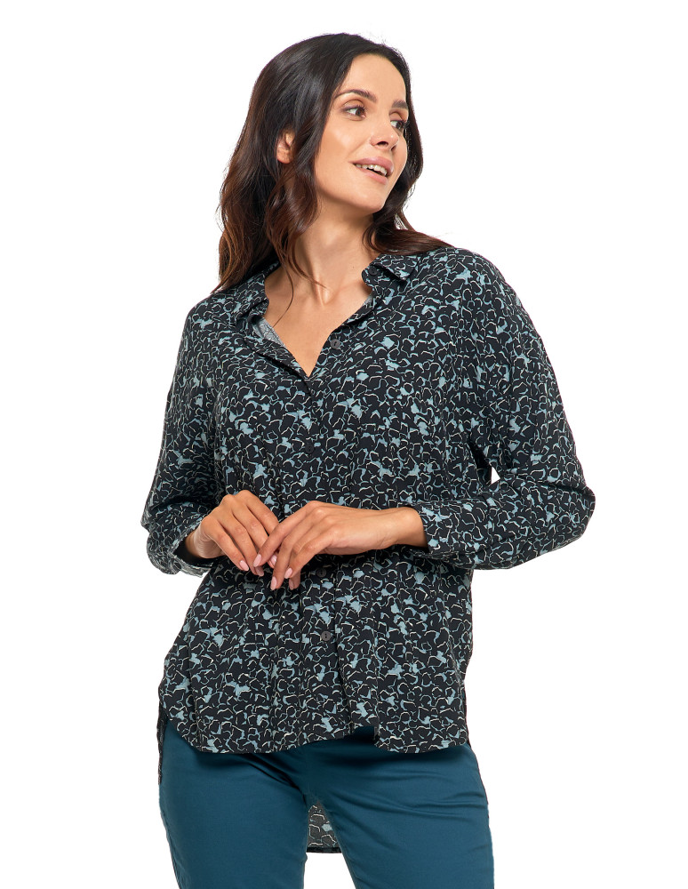 Bluzki i koszule - Elegancka koszula damska z wiskozy WZÓR 1 - produkt moraj.pl 4