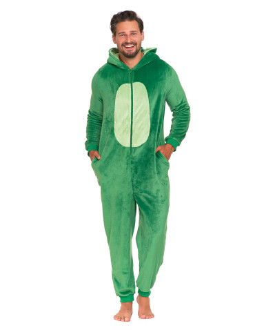 Jednoczęściowy kostium onesie dinozaur z kapturem unisex