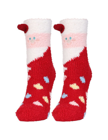 Skarpetki długie - Ciepłe skarpetki długie damskie z motywem świątecznym 3-pak WIELOKOLOROWY - produkt 3