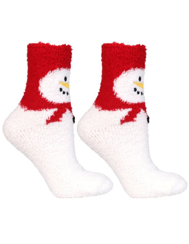 Skarpetki długie - Ciepłe skarpetki długie damskie z motywem świątecznym 3-pak WIELOKOLOROWY - produkt 6