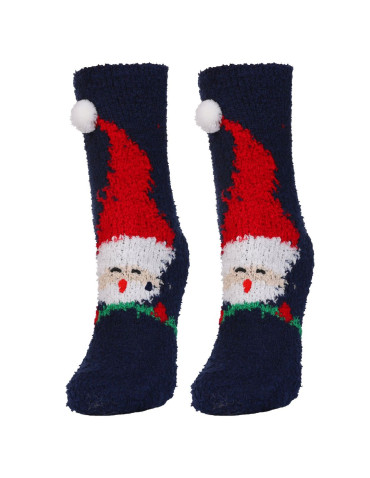 Skarpetki długie - Ciepłe skarpetki długie damskie z motywem świątecznym 3-pak WIELOKOLOROWY - produkt 7