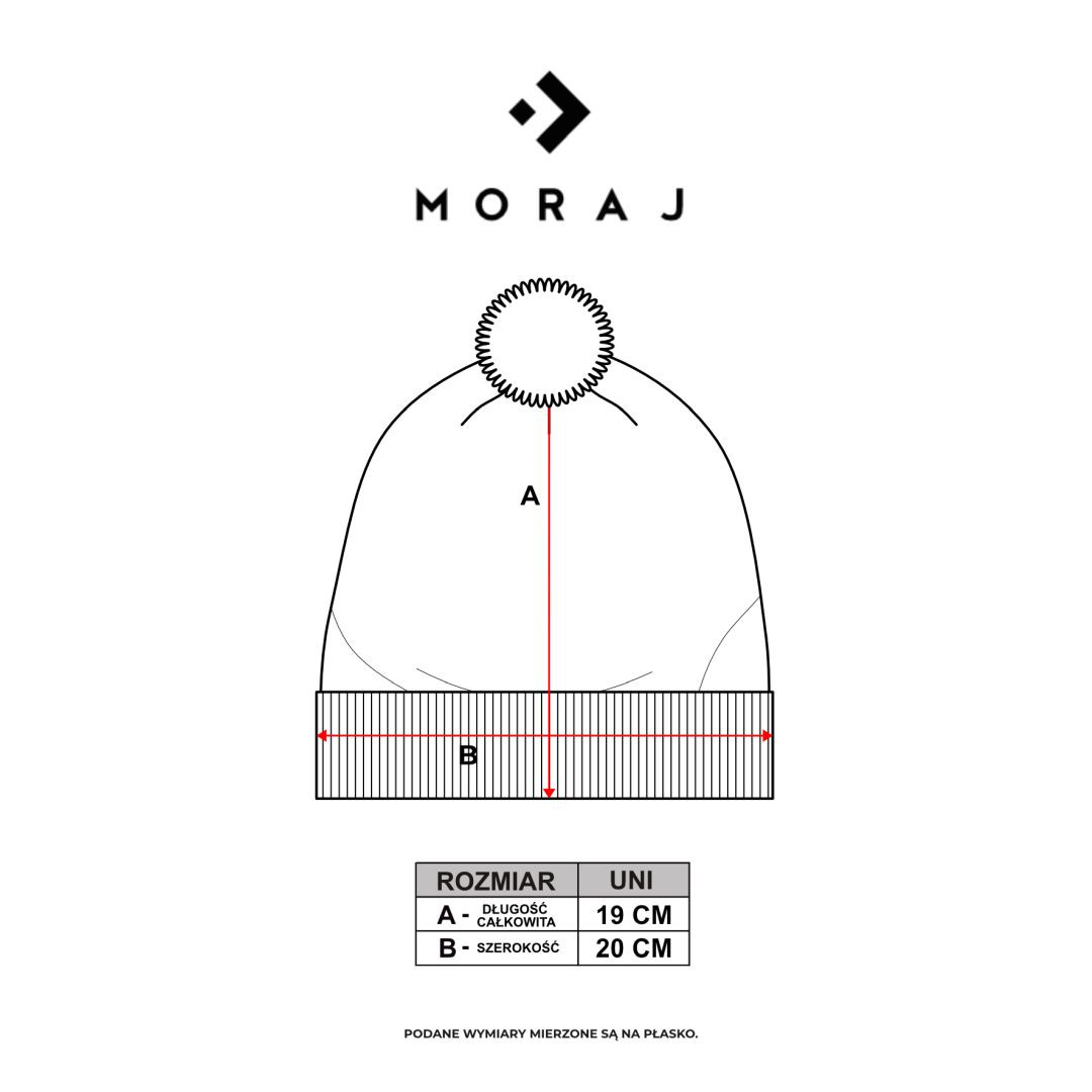 Czapka dziecięca ocieplana z puszystym pomponem Czapka dziecięca ocieplana z puszystym pomponem