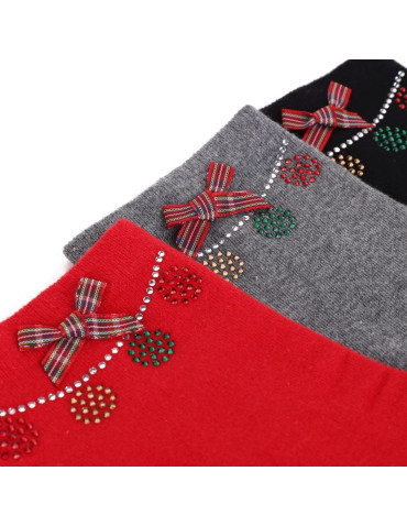 Skarpetki damskie długie z kokardką Glamour 3-pak - produkt 2