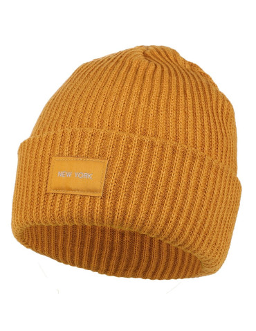 Czapka damska typu beanie z naszywką new york