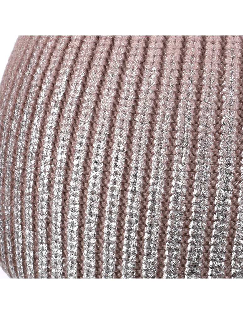 Czapki i opaski - Ciepła zimowa czapka damska z pomponem RÓŻOWY - produkt moraj.pl 2