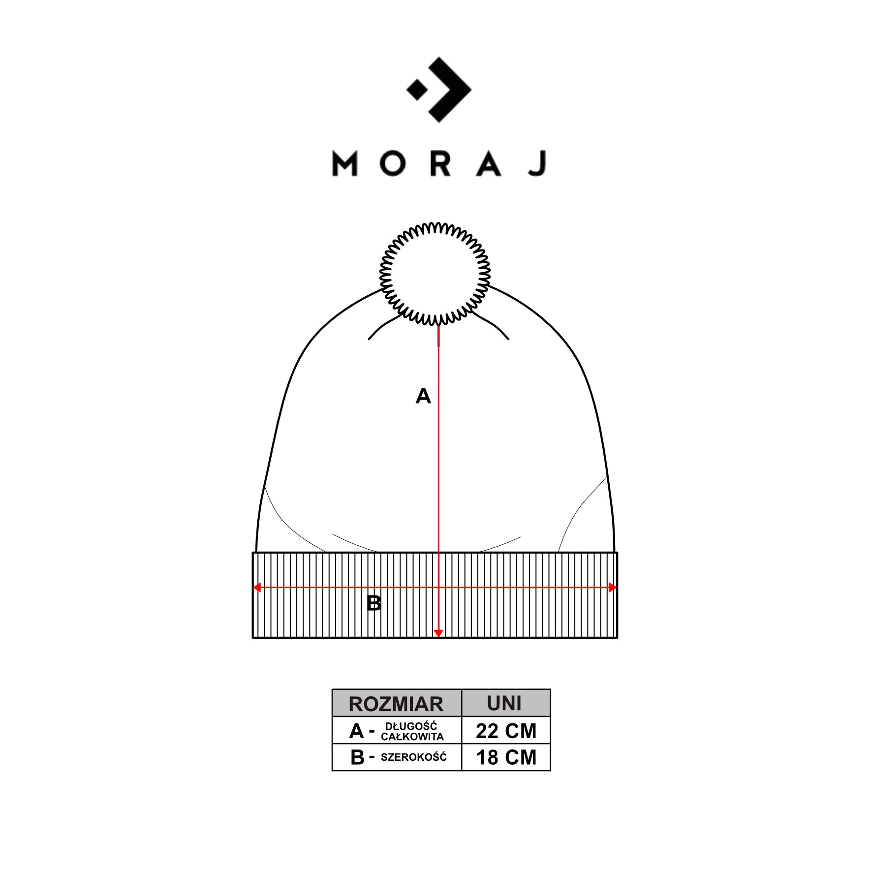 Ciepła zimowa czapka damska z pomponem Ciepła zimowa czapka damska z pomponem