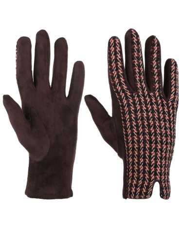 Eleganckie rękawiczki damskie w pepitkę  - produkt 2