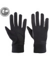Rękawiczki damskie sportowe dotykowe ocieplane z ABS CZARNY