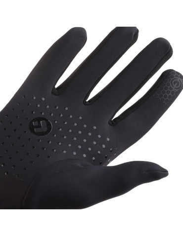 Czarne rękawiczki damskie sportowe dotykowe z ABS  - produkt 2