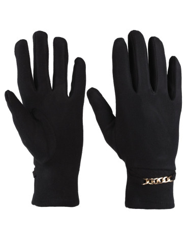 Eleganckie czarne rękawiczki damskie