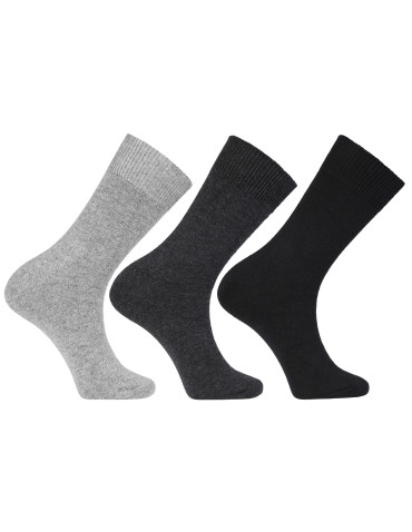Męskie skarpety wełniane długie 3-pak