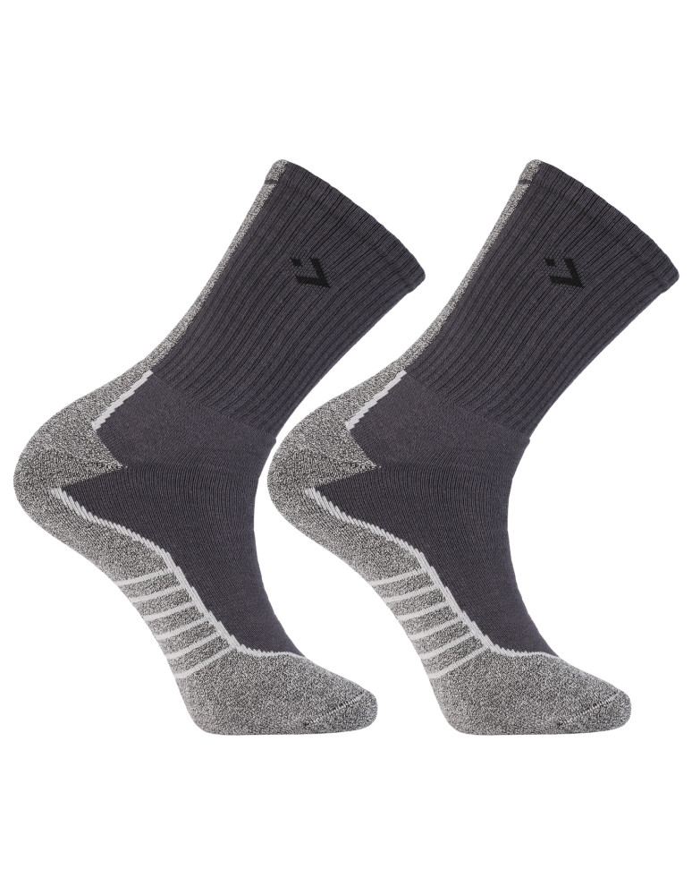 Skarpetki długie - Ciepłe skarpety męskie z bawełny frotte 3-pak WIELOKOLOROWY - produkt moraj.pl 5