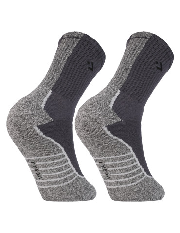 Skarpetki długie - Ciepłe skarpety męskie z bawełny frotte 3-pak WIELOKOLOROWY - produkt 6