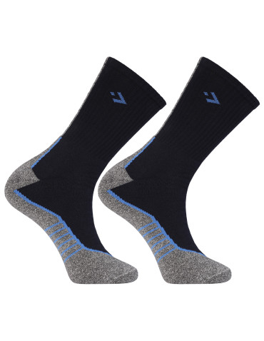 Skarpetki długie - Ciepłe skarpety męskie z bawełny frotte 3-pak WIELOKOLOROWY - produkt 7