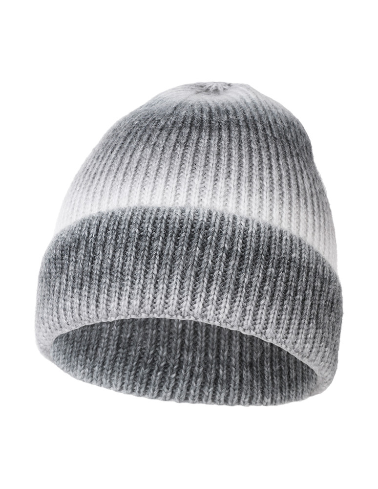 Czapki i opaski - Ciepła czapka damska zimowa z wełną SZARY - produkt moraj.pl 1