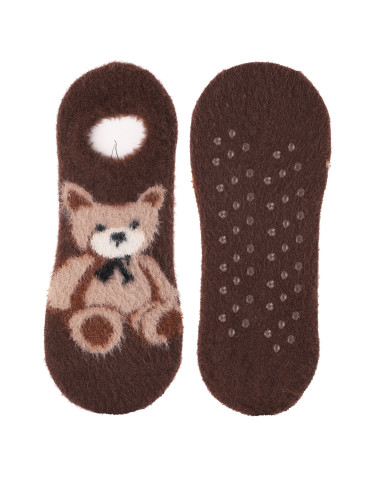 Ciepłe skarpetki niskie stopki z misiem 3-pak - produkt 2