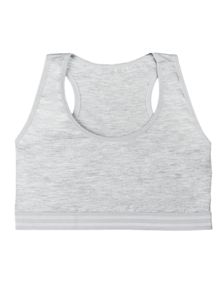 Podkoszulki i topy - Biustonosz miękki top dla dziewczynki bawełniany 3-pak WIELOKOLOROWY - produkt moraj.pl 3