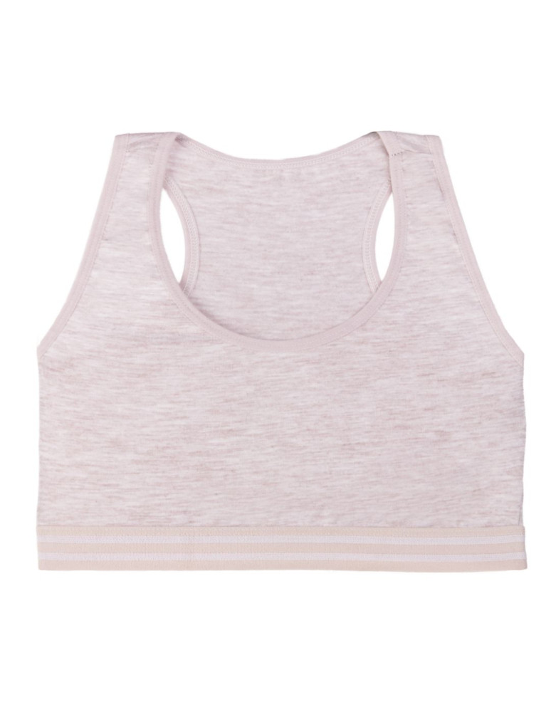 Podkoszulki i topy - Biustonosz miękki top dla dziewczynki bawełniany 3-pak WIELOKOLOROWY - produkt moraj.pl 5