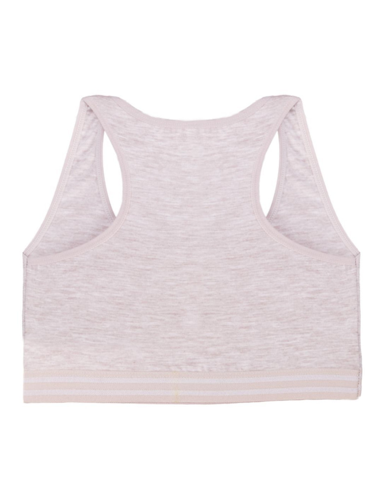 Podkoszulki i topy - Biustonosz miękki top dla dziewczynki bawełniany 3-pak WIELOKOLOROWY - produkt moraj.pl 6