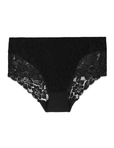 Majtki figi - Damskie majtki figi z wysokim stanem i koronką bawełna 4-pak WIELOKOLOROWY - produkt 6