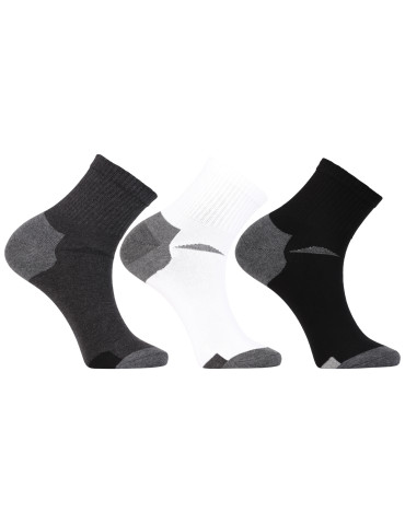 Męskie skarpetki za kostkę z elastycznym ściągaczem 3-pak