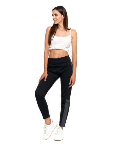 Legginsy damskie ocieplane z wysokim stanem