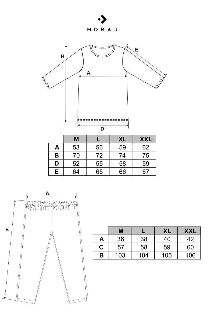 Męska piżama z kraciastymi spodniami i białą koszulką Męska piżama z kraciastymi spodniami i białą koszulką