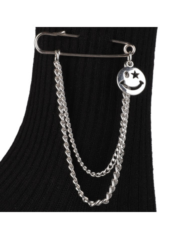 Damskie skarpetki długie prążkowane z zapinką bawełniane - produkt 2