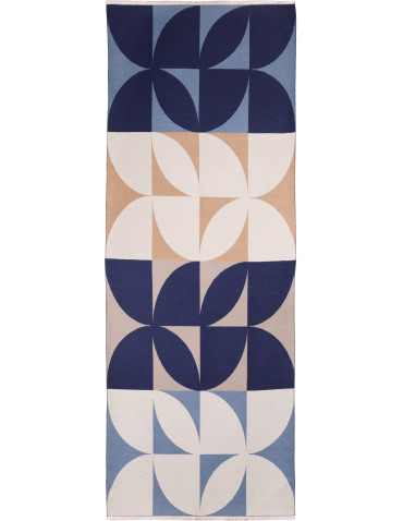 Szal damski z geometrycznym wzorem dwustronny - produkt 2