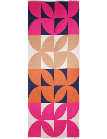 Szal damski ciepły dwustronny geometryczny  - produkt 2